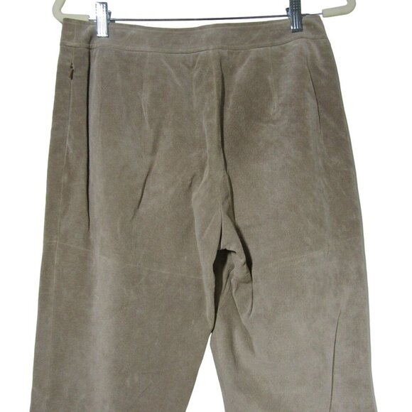 VTG SUEDE Leather 8 BOHO 90s Western Cowgirl Yellowstone Rocker Festival Pants - Picture 5 of 9